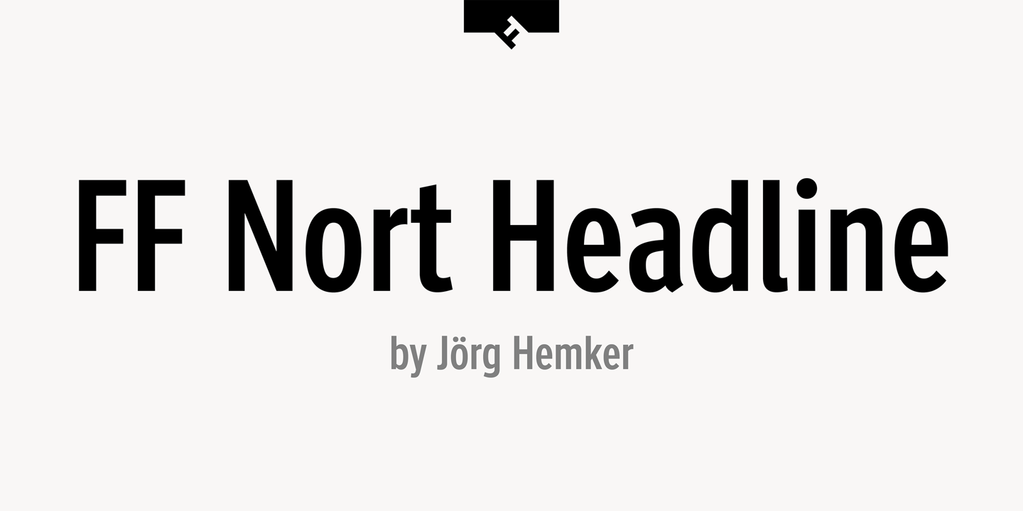 Пример шрифта FF Nort Headline